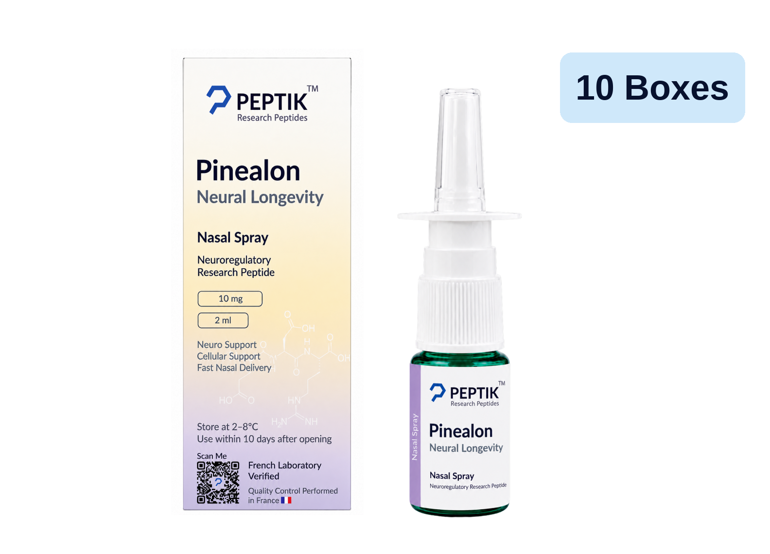 Pinealon Nasal Spray Pack (10 Sprays): 10 Boxes