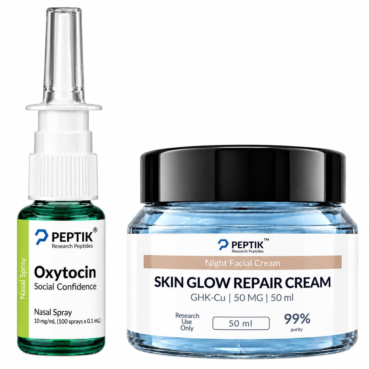 One spray and one cream